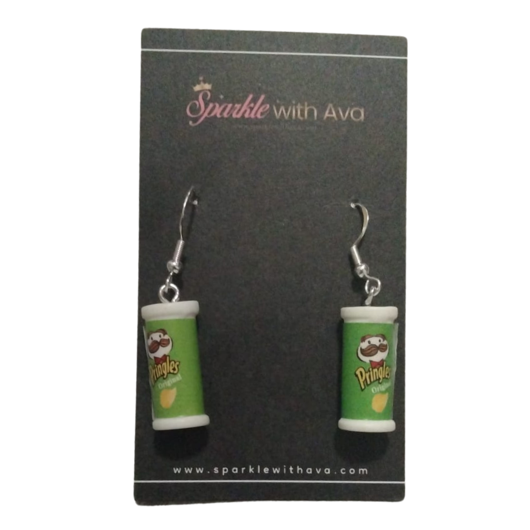 Pringles Drop Earrings | Potato Chip Earrings