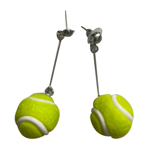 Tennis Ball Dangle Earrings | Women's Tennis Earrings | Tennis Jewelry for Women