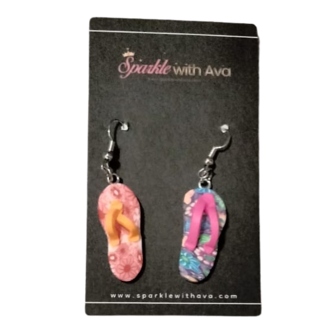 Flip Flop Dangle Earrings | Women's Beach Flip Flop Earrings